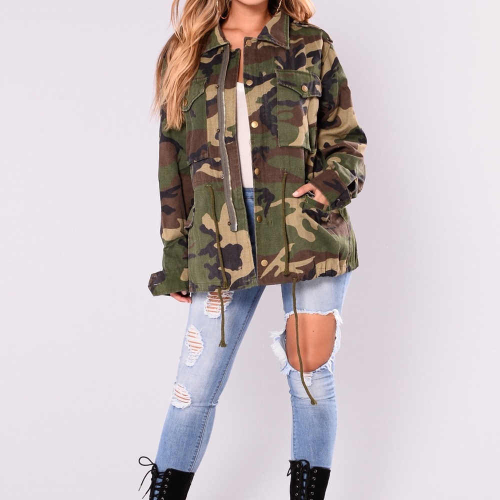 Fashionnova camo jacket